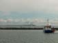 Dragør Havn med Øresundsbroen i baggrunden