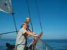 På seljlads for at se delfiner - Tenerife